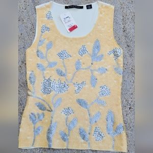 NWT Michelle Nicole Sequin/Beaded Top. Size M